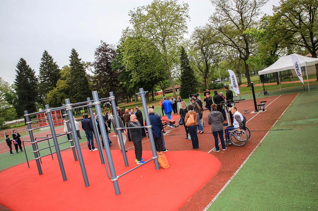 Parc des sports une salle de sport en plein air Site de Roannais Agglomération et de la